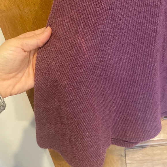 We the free waffle thermal swing top long sleeve purple XL - Picture 4 of 8